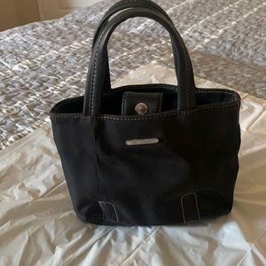 Cute black bag with purple inside